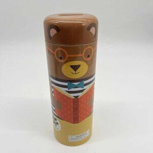 Petit Collage 64 Piece Story Time Animal Puzzle & Coin Bank Tin EUC